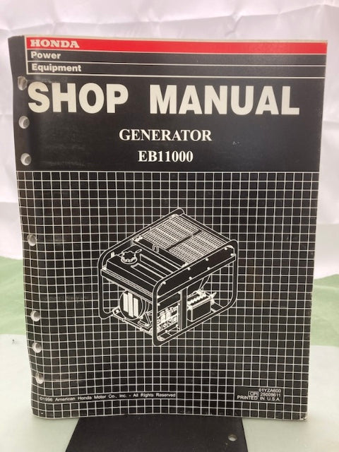 Honda 61YZA600 EB11000 Generator Shop Manual 1996 Genuine