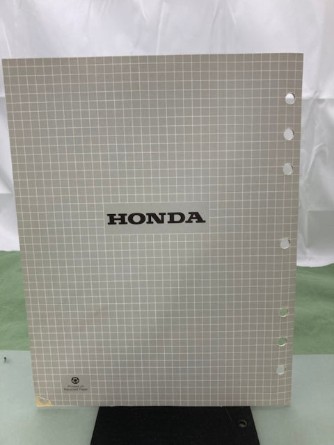 Honda 61YB800 WT20X WT30X K1 Water Pump Shop Manual '86 w/ Supplements Genuine
