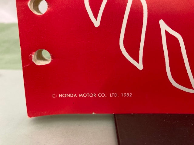 Honda 61YB100 WT20 WT30 Water Pump Shop Manual 1982 w/ 2007 Revisions Genuine