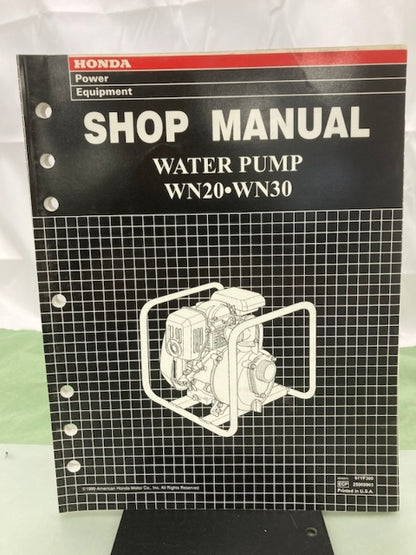 Honda 61YEO600 WMP20X Multi-Purpose Pump Shop Manual 1992 Genuine