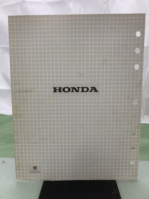 Honda 61YB410 WB20X WB30X WD20X WD30X Water Pump Shop Man '86 w/ Supps Genuine