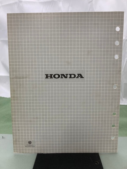 Honda 61YB410 WB20X WB30X WD20X WD30X Water Pump Shop Man '86 w/ Supps Genuine