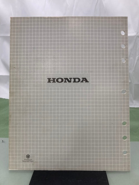 Honda 61YB410 WB20X WB30X WD20X WD30X Water Pump Shop Man '86 w/ Supps Genuine