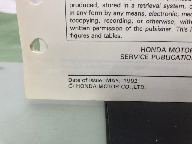 Honda 61YB410 WB20X WB30X WD20X WD30X Water Pump Shop Man '86 w/ Supps Genuine