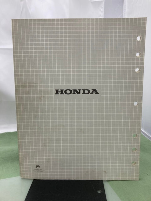 Honda 61YB700 WH15X WH20X Water Pump Shop Manual '85 Revised '07 w/ Supp Genuine