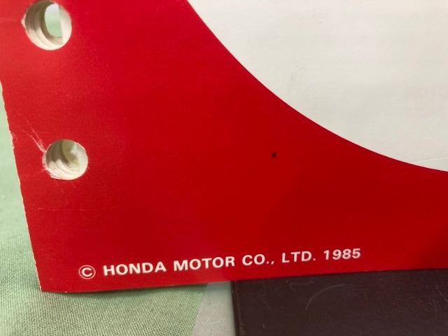 Honda 61YB700 WH15X WH20X Water Pump Shop Manual '85 Revised '07 w/ Supp Genuine