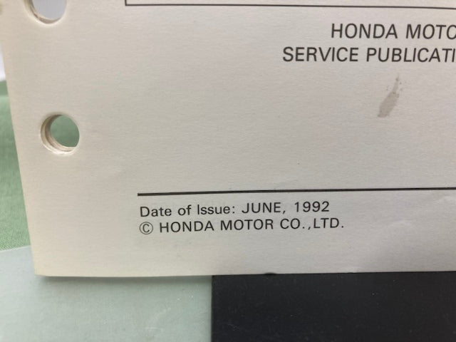 Honda 61YB700 WH15X WH20X Water Pump Shop Manual '85 Revised '07 w/ Supp Genuine