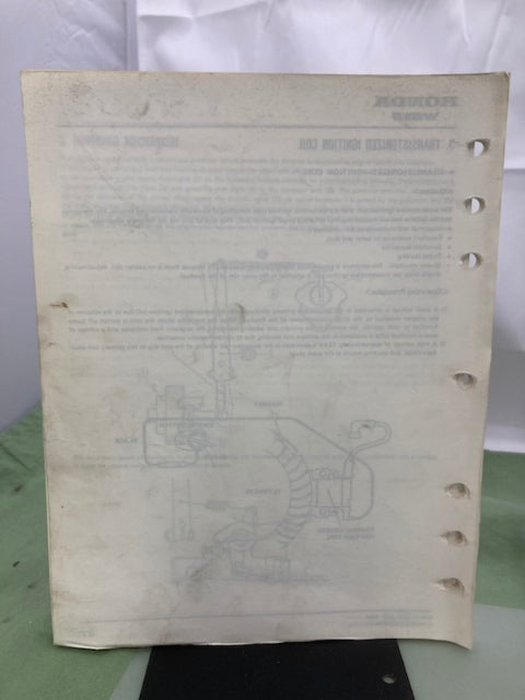 Honda 61YB060 Water Pump Shop Manual 1984 w/ Supplement 61YB060Z 1994 Genuine