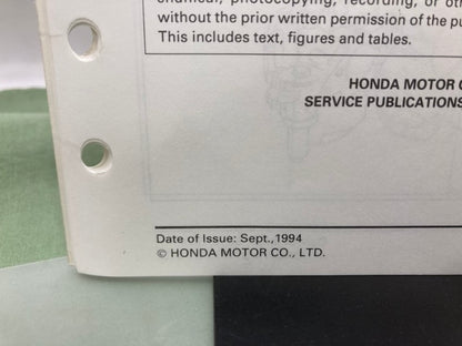 Honda 61YB060 Water Pump Shop Manual 1984 w/ Supplement 61YB060Z 1994 Genuine