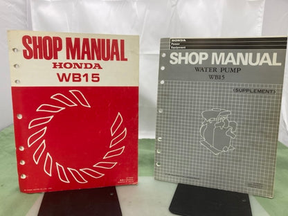 Honda 61YB060 Water Pump Shop Manual 1984 w/ Supplement 61YB060Z 1994 Genuine