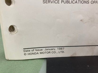 Honda 6175200 RT5000 Tractor Shop Manual 1987 w/ Supplements 6175200Z/Y Genuine