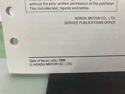 Honda 61ZS000 EZ1400 EZ2500 Generator Shop Manual 1996 Genuine