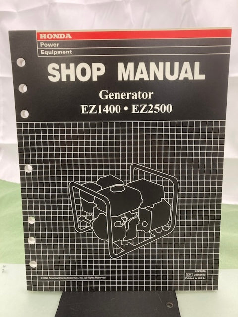 Honda 61ZS000 EZ1400 EZ2500 Generator Shop Manual 1996 Genuine
