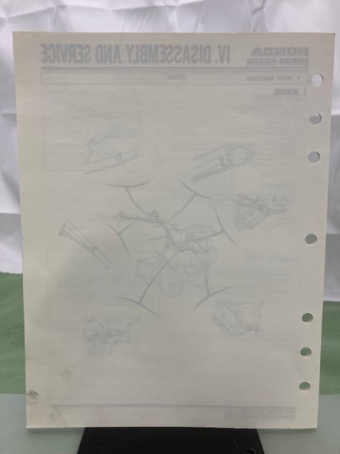 Honda 6172311Z FR500 FR700 Rotary Tiller Shop Manual Supplement 1990 Genuine
