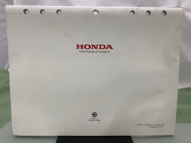 Honda OTR51141M TE410 Engine Service Specifications 1998-2021 Genuine