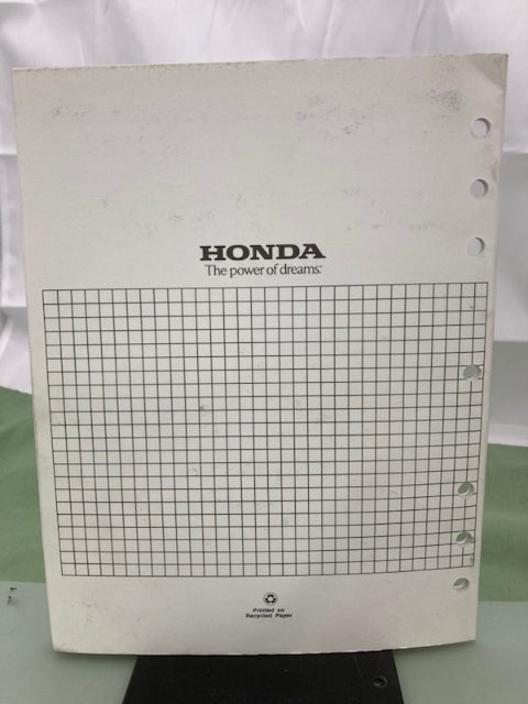 Honda 61ZM000Z GCV190 Engine Shop Manual Supplement 2003 Genuine