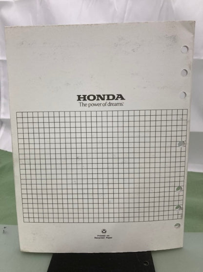 Honda 61ZM000Z GCV190 Engine Shop Manual Supplement 2003 Genuine