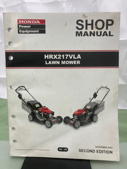 Honda 61VH700VLAE2 HRX217VLA Lawn Mower Shop Manual 2015 Genuine
