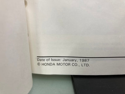 Honda 61MN400 CBR600F Hurricane Service Manual 1987 Genuine