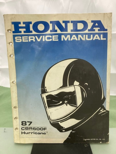 Honda 61MN400 CBR600F Hurricane Service Manual 1987 Genuine