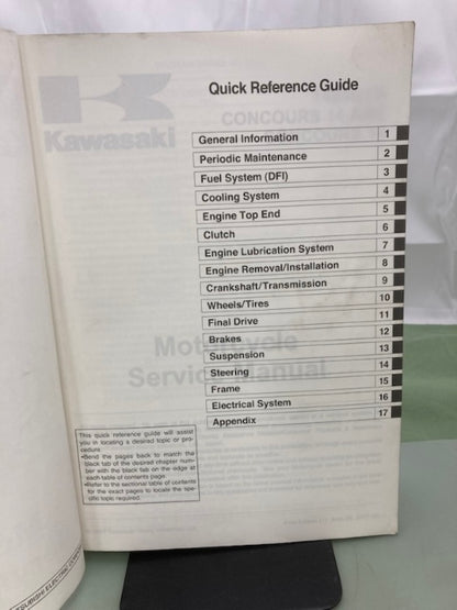 Kawasaki 99924-1379-01 1400GTR Concours 14 ABS Service Manual 2007 Genuine