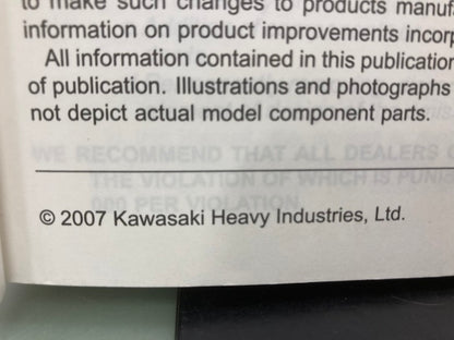 Kawasaki 99924-1379-01 1400GTR Concours 14 ABS Service Manual 2007 Genuine