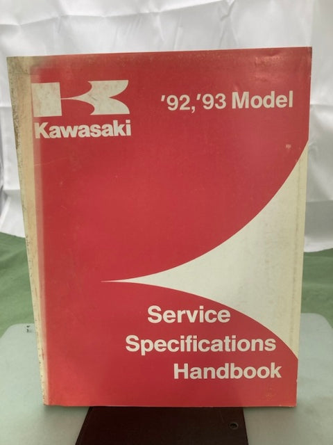 Kawasaki 99926-1022-01 Service Specification Handbook '92, '93 Model Genuine