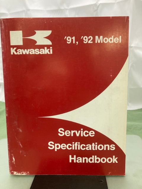 Kawasaki 99926-1020-01 Service Specification Handbook '91, '92 Model Genuine