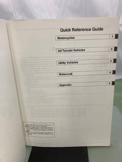 Kawasaki 99930-1006-01 Model Recognition Manual '92-'94 Model Genuine
