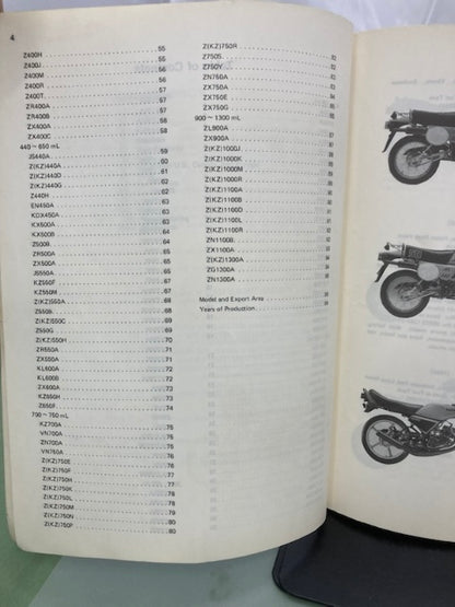 Kawasaki 99930-1003-01 Model Recognition Manual '82-'85 Model Genuine