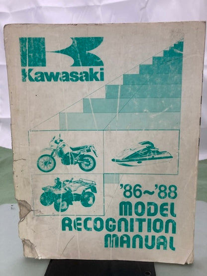 Kawasaki 99930-1004-01 Model Recognition Manual '86-'88 Model Genuine