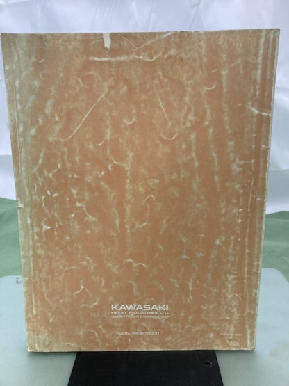 Kawasaki 99930-1002-01 Model Recognition Manual '79-'81 Model Genuine