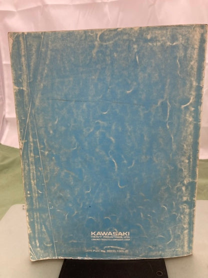 Kawasaki 99930-1005-01 Model Recognition Manual '89-'91 Model Genuine