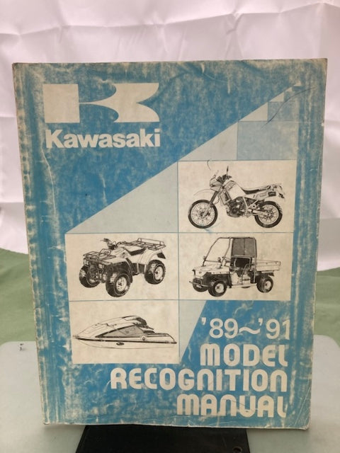 Kawasaki 99930-1005-01 Model Recognition Manual '89-'91 Model Genuine