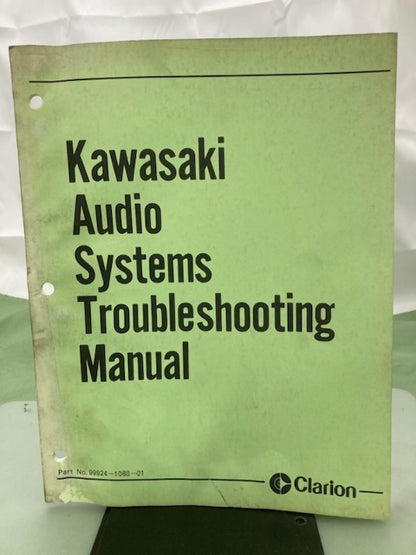 Kawasaki 99924-1088-01 Audio Systems Troubleshooting Manual Genuine