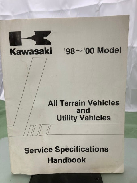 Kawasaki 99926-1032-01 ATV & UTV Service Specifications Handbook '98-'00 Genuine