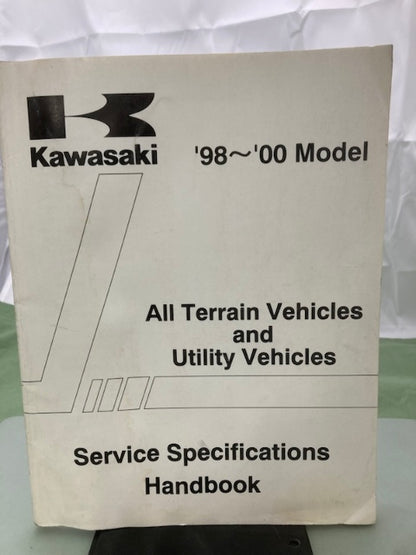 Kawasaki 99926-1032-01 ATV & UTV Service Specifications Handbook '98-'00 Genuine