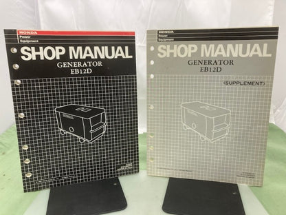 Honda 61ZC600 EB12D Generator Shop Manual '91 w/ Supplement 61ZC600Z '93 Genuine