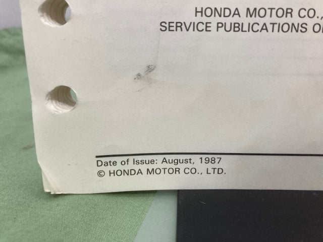 Honda 61ZB500 EV4010 EV6010 Generator Shop Manual 1991 w/ 2002 Revisions Genuine