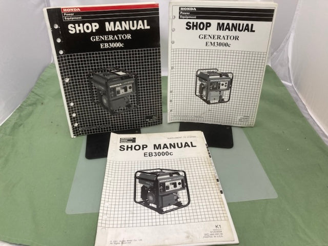 Honda 61Z0300 EB3000c Generator Shop Manual '99 w/ Supplements Y/X Genuine