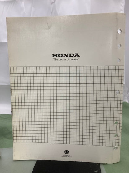 Honda 61Z0300 EB3000c Generator Shop Manual '99 w/ Supplements Y/X Genuine