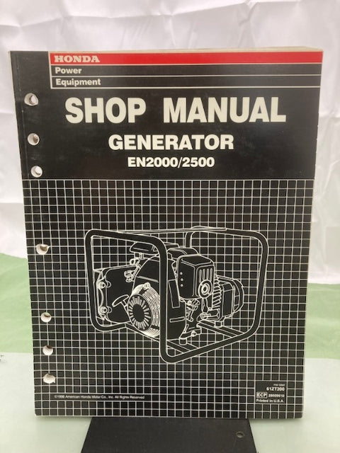 Honda 61ZT200 EN2000 EN2500 Generator Shop Manual 1998 Genuine