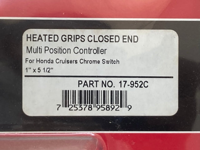 Show Chrome 17-952C Heated Grips Closed End New Genuine