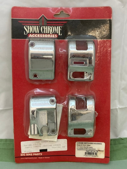 Show Chrome 63-136 Chrome Switch Box Housings New Genuine