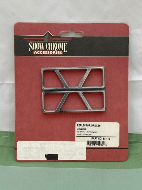 Show Chrome 53-112 Reflector Grills New Genuine