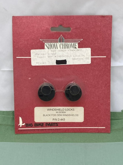 Show Chrome 2-443 Windshield Locks New Genuine