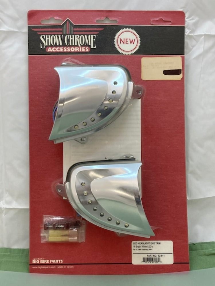 Show Chrome 52-811 LED Headlight End Trim New Genuine