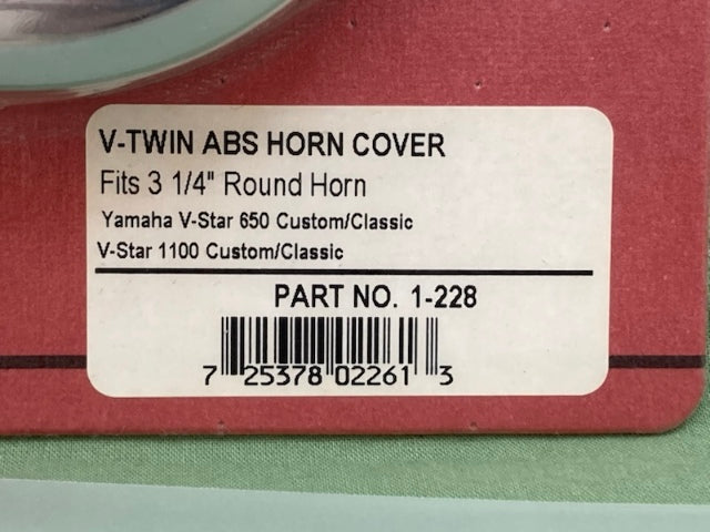 Show Chrome 1-228 V-Twin ABS Horn Cover New Genuine