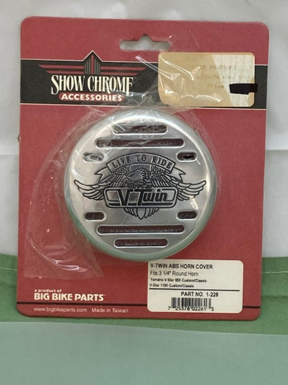 Show Chrome 1-228 V-Twin ABS Horn Cover New Genuine