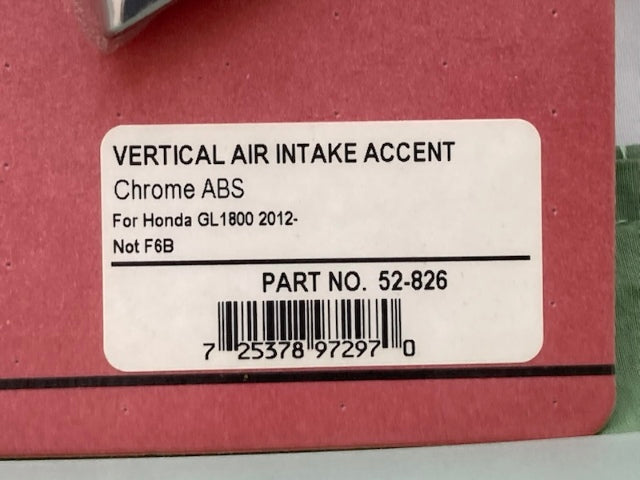 Show Chrome 52-826 Chrome Vertical Air Intake Accent New Genuine